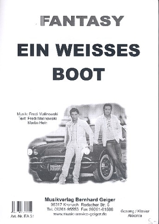 Ein weies Boot: fr Klavier (Gesang/Gitarre)