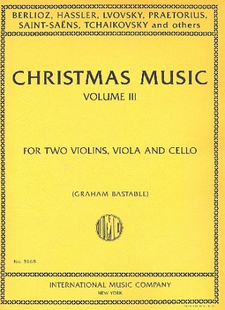 Christmas Music vol.3 for string quartet score and parts