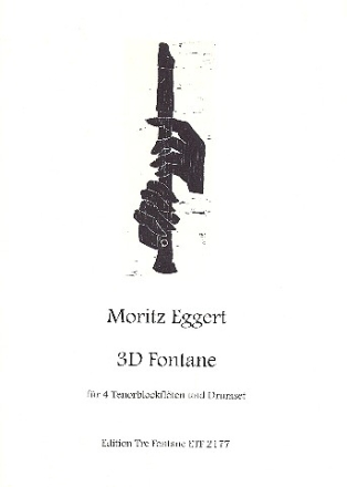 3D Fontane fr 4 Tenorblockflten und Drumset Partitur und Stimmen