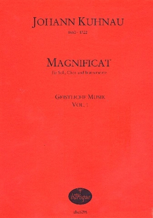 Magnificat - fr Soli, gem Chor und Instrumente Partitur