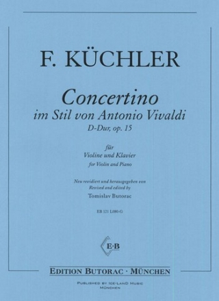 Concertino im Stil von Vivaldi D-Dur op.15 fr Violine und Klavier