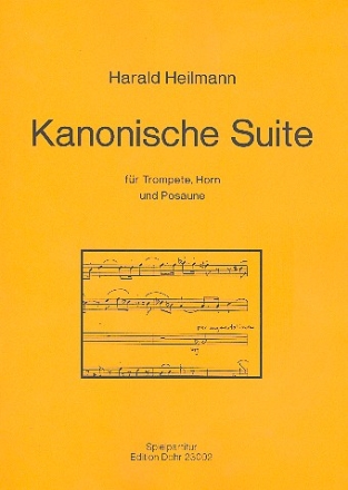 Kanonische Suite op.103 für Trompete, Horn und Posaune Partitur