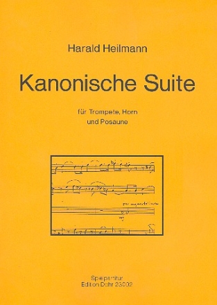 Kanonische Suite op.103 fr Trompete, Horn und Posaune Partitur