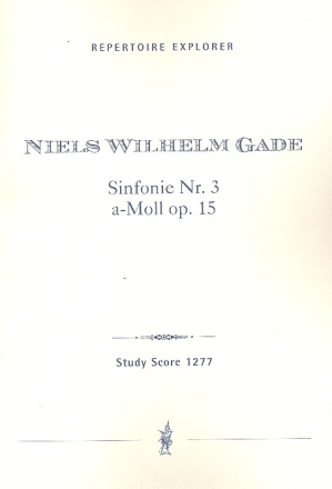 Sinfonie a-Moll Nr.3 op.15 fr Orchester Studienpartitur