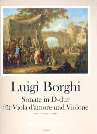 Sonate D-Dur fr Viola d'amore und Violone Partitur und Stimmen