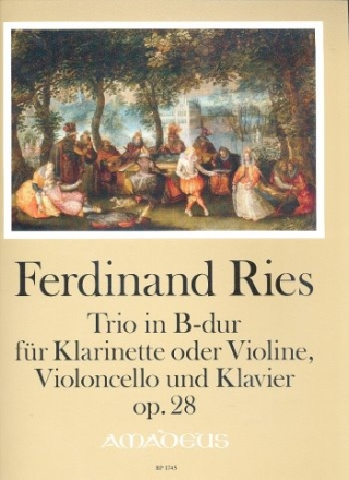 Trio B-Dur op.28 fr Klarinette (Violine), Violoncello und Klavier Stimmen