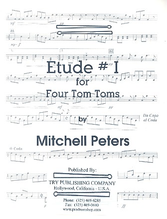 Etude no.1 for 4 tom toms score