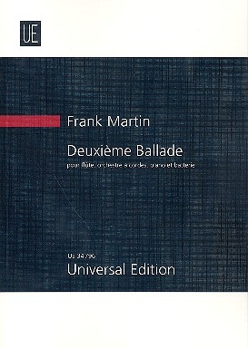 Ballade Nr.2 fr Flte, Klavier, Schlagzeug und Streichorchester Studienpartitur