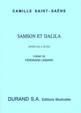 Samson et Dalila  Libretto (fr)