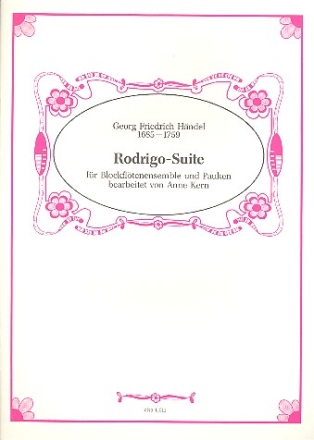 Rodrigo-Suite fr 4 Blockflten (SATB) und Pauke Partitur