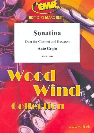 Sonatina for clarinet and bassoon score and parts