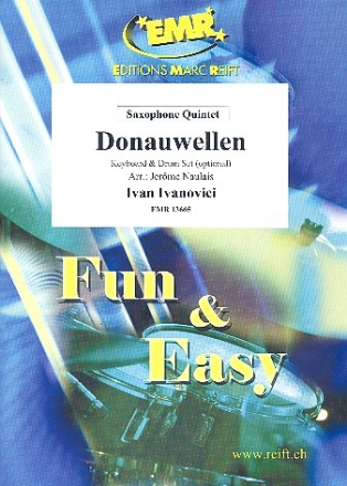 Donauwellen fr 5 Saxophone (Keyboard und Schlagzeug ad lib) Partitur und Stimmen