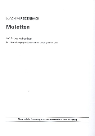 Motetten Band 2 fr gem Chor und Congas (Tom-Tom) Partitur