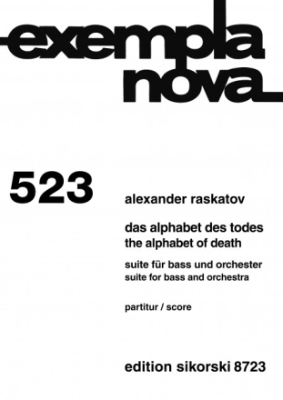 SIK8723 Das Alphabet des Todes fr Bass und Orchester