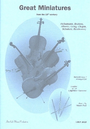 Great Miniatures from the 19th Century fr 4 Violoncelli Partitur und Stimmen