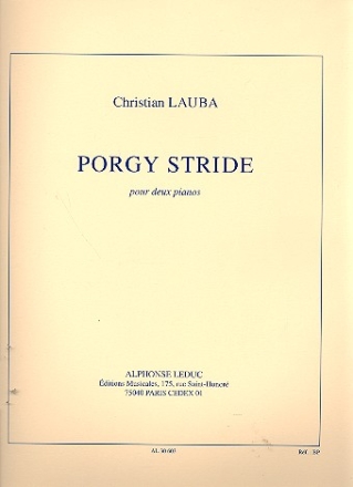 Porgy Stride pour 2 pianos partition et partie