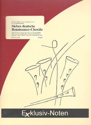 7 deutsche Renaissance-Chorle fr 4 Flten Partitur und Stimmen