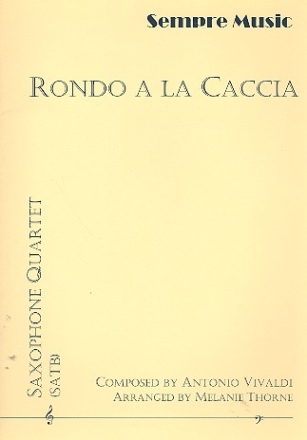 Rondo a la caccia for 4 saxophones (SATBar) score and parts