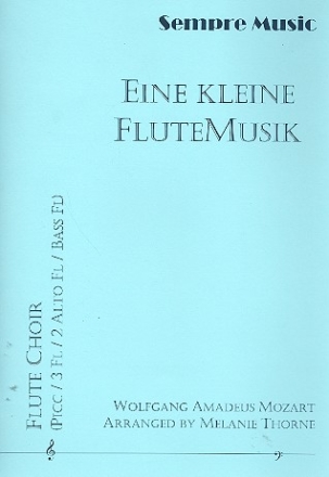 Eine kleine Flutemusik for flute ensemble score and parts