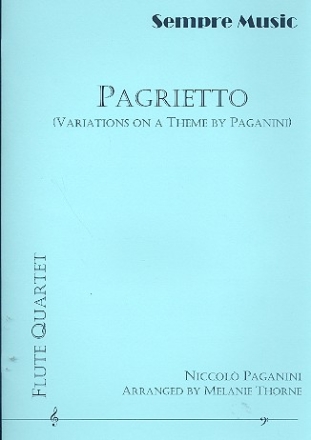 Pagrietto for 4 flutes score and parts