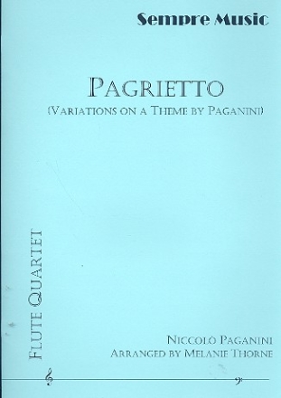 Pagrietto for 4 flutes score and parts
