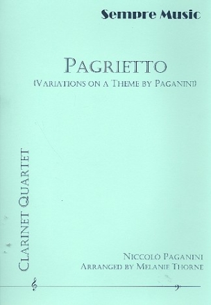 Pagrietto for 4 clarinets score and parts