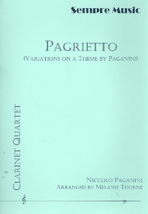 Pagrietto for 4 clarinets score and parts