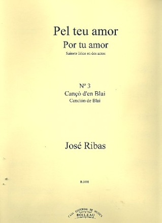 Pel teu amor for voice and piano (cat/castel)