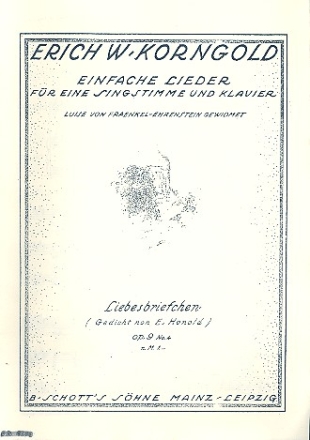 Liebesbriefchen op. 9/4 (FK) op. 9/4 fr Klavier und Gesang