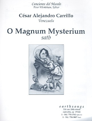O magnum mysterium for mixed chorus a cappella score