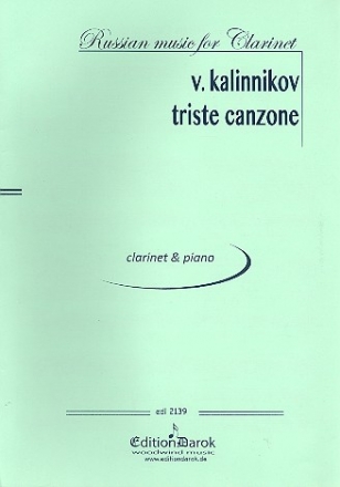 Triste canzone for clarinet and piano