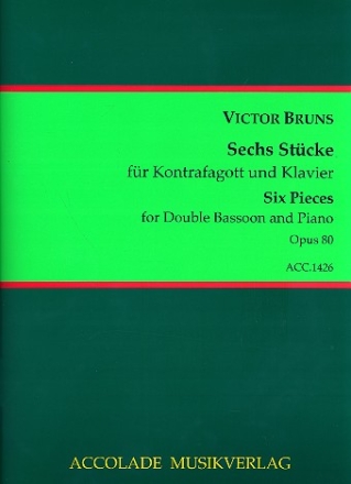 6 Stcke op.80 fr Kontrafagott und Klavier