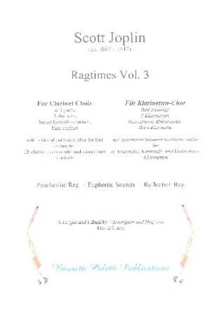 Ragtimes Band 3: fr Klarinetten-Ensemble Partitur und Stimmen