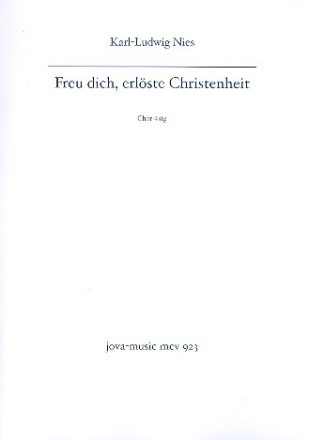 Freu dich erlste Christenheit fr gem Chor und Instrumente Partitur und Blserpartitur