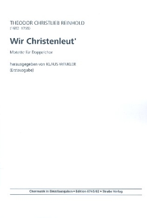 Wir Christenleut' fr gem Chor a cappella Partitur