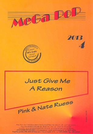 Just give me a Reason: fr Klavier (mit Text und Akkorden)