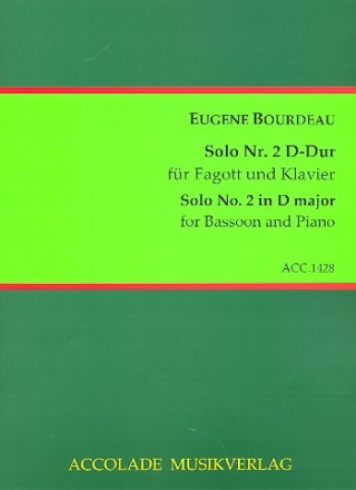 Solo D-Dur Nr.2 fr Fagott und Klavier Reprint