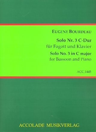 Solo C-Dur Nr.3 fr Fagott und Klavier Reprint