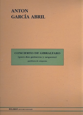 Concierto de Gibralfaro para 2 guitarras y orquestra partitura