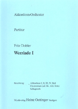 Werziade Nr.1 fr Akkordeonorchester Partitur
