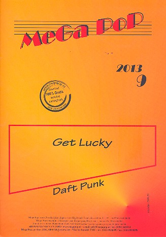 Get lucky: fr Klavier (mit Text und Akkorden)