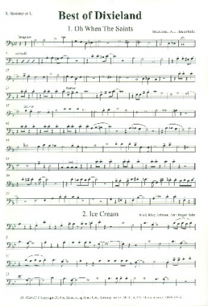 Best of Dixieland fr 4 Blechblser 3. Stimme in C