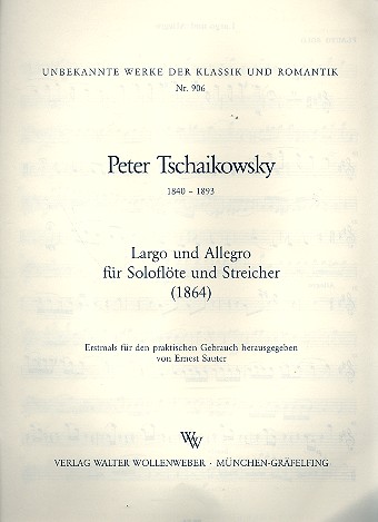 Largo und Allegro fr Flte und Streicher Flte solo
