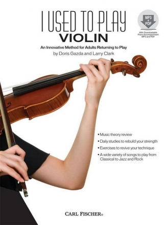 I used to play Violin (+Online Audio) for violin and piano (piano accompaniment downloadable)