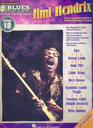 Jimi Hendrix (+CD): for Bb, Eb, C and bass clef instruments Blues playalong vol.18