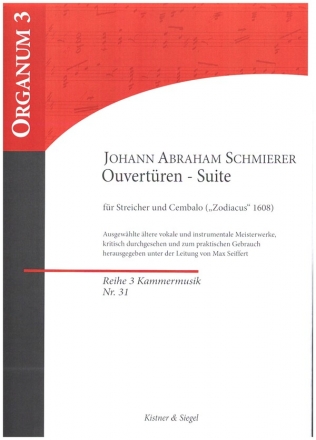 Ouvertren-Suite 'Zodiacus' fr Streicher und Cembalo Partitur und Stimmen