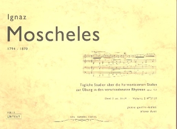 Tgliche Studien op.107 Band 2 (Nr.31-59) fr Klavier zu 4 Hnden Spielpartitur