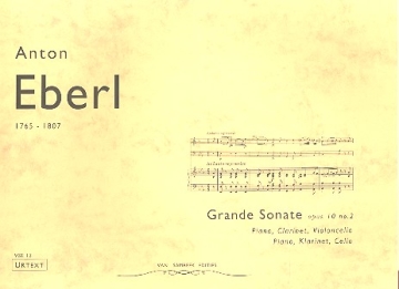 Grande sonate op.10,2 für Klarinette, Violoncello und Klavier Stimmen