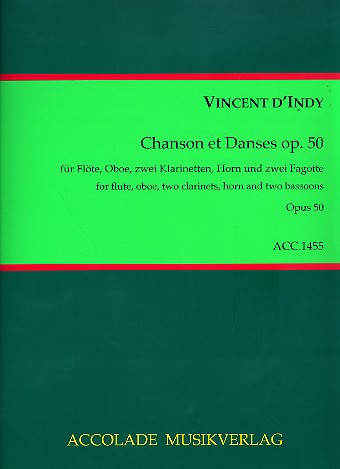 Chanson et danses op.50 fr Flte, Oboe, 2 Klarinetten, Horn und 2 Fagotte Partitur und Stimmen