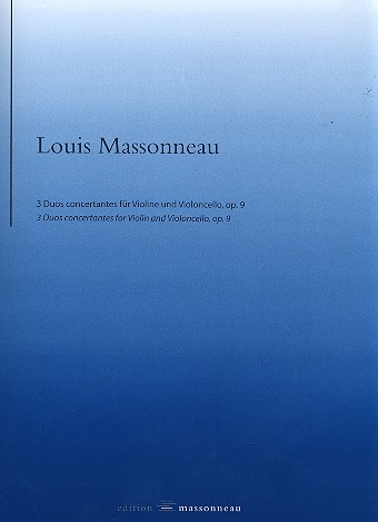 3 Duos concertantes op.9 fr Violine und Violoncello Partitur und Stimmen